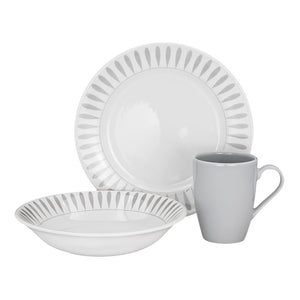 Vajilla de cerámica 12 piezas teresa VL128G040112LC Corona