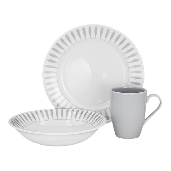 Vajilla de cerámica 12 piezas teresa VL128G040112LC Corona