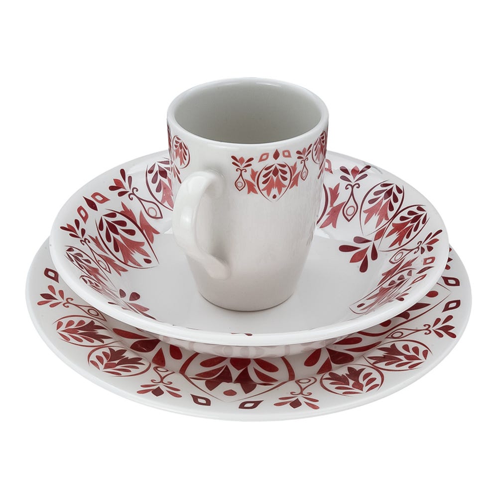 Vajilla de cerámica de 9 piezas valentina Corona