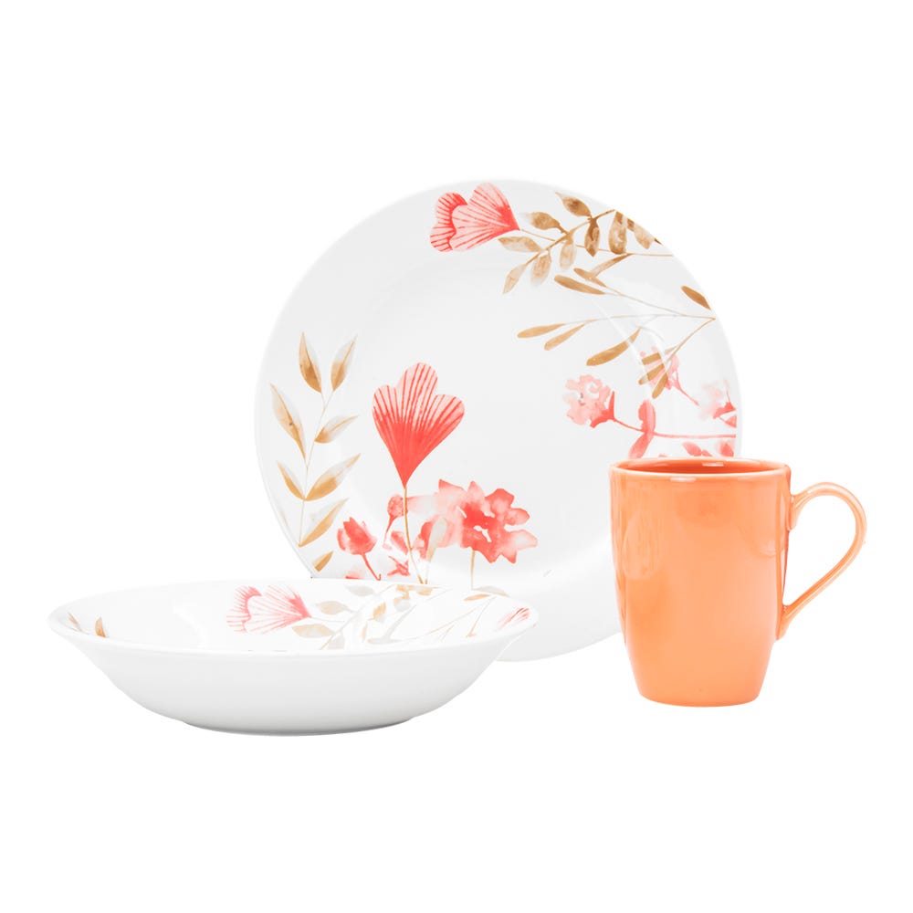 Vajilla de cerámica de 9 piezas Victoria Corona