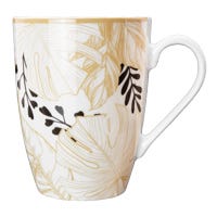 Taza de café de cerámica 270 ml Natural PL187F586412ALC Corona