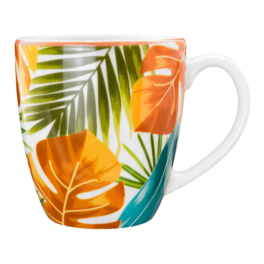 Taza de café cerámica 270 ml Palmas Otoño Corona