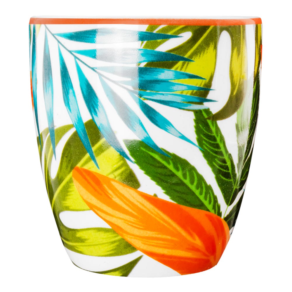 Taza de café cerámica 230 ml Palmas Primavera Corona