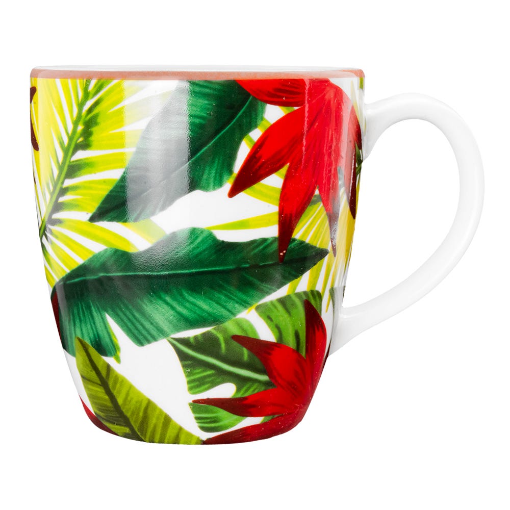 Taza de café cerámica 270 ml Palmas Verano Corona