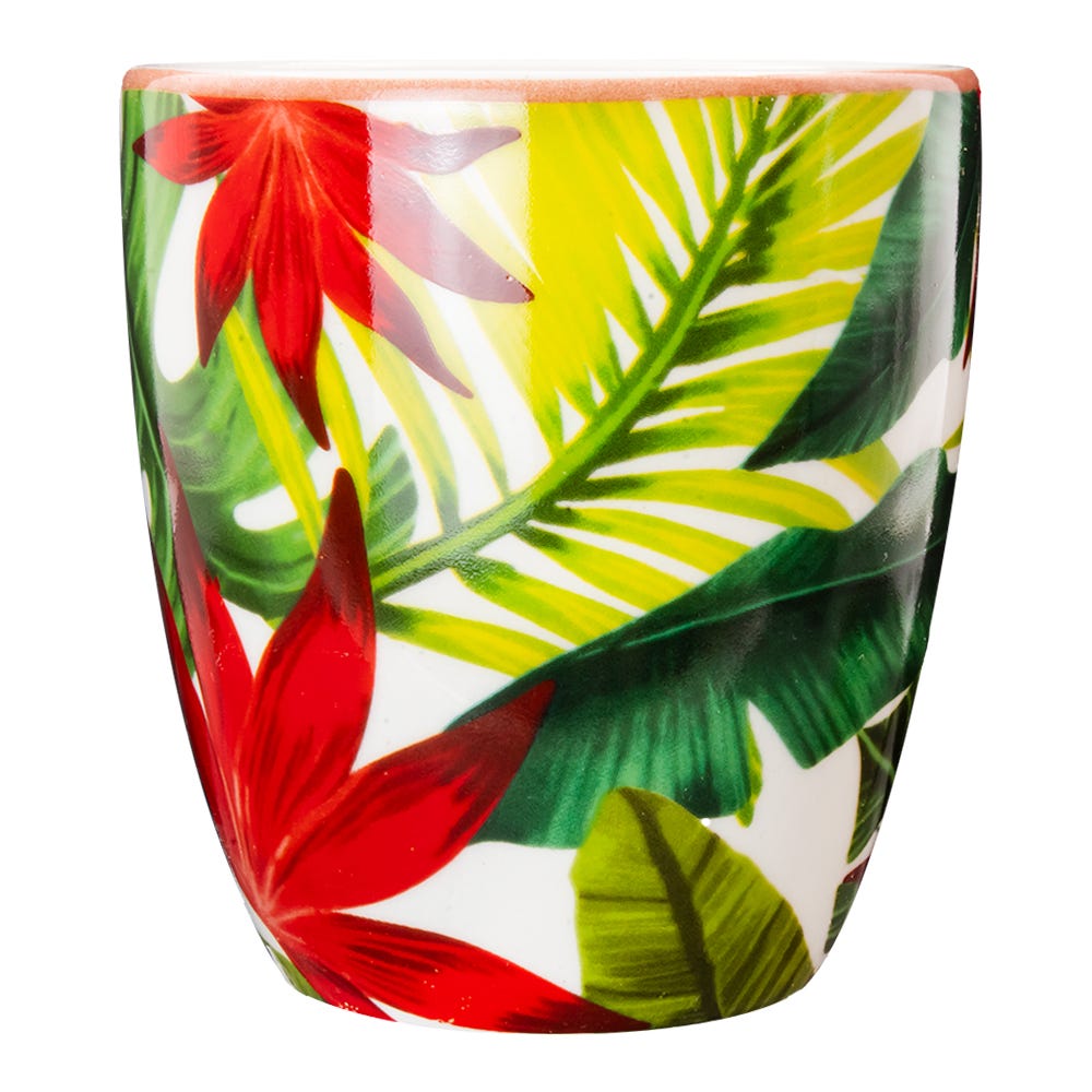 Taza de café cerámica 270 ml Palmas Verano Corona