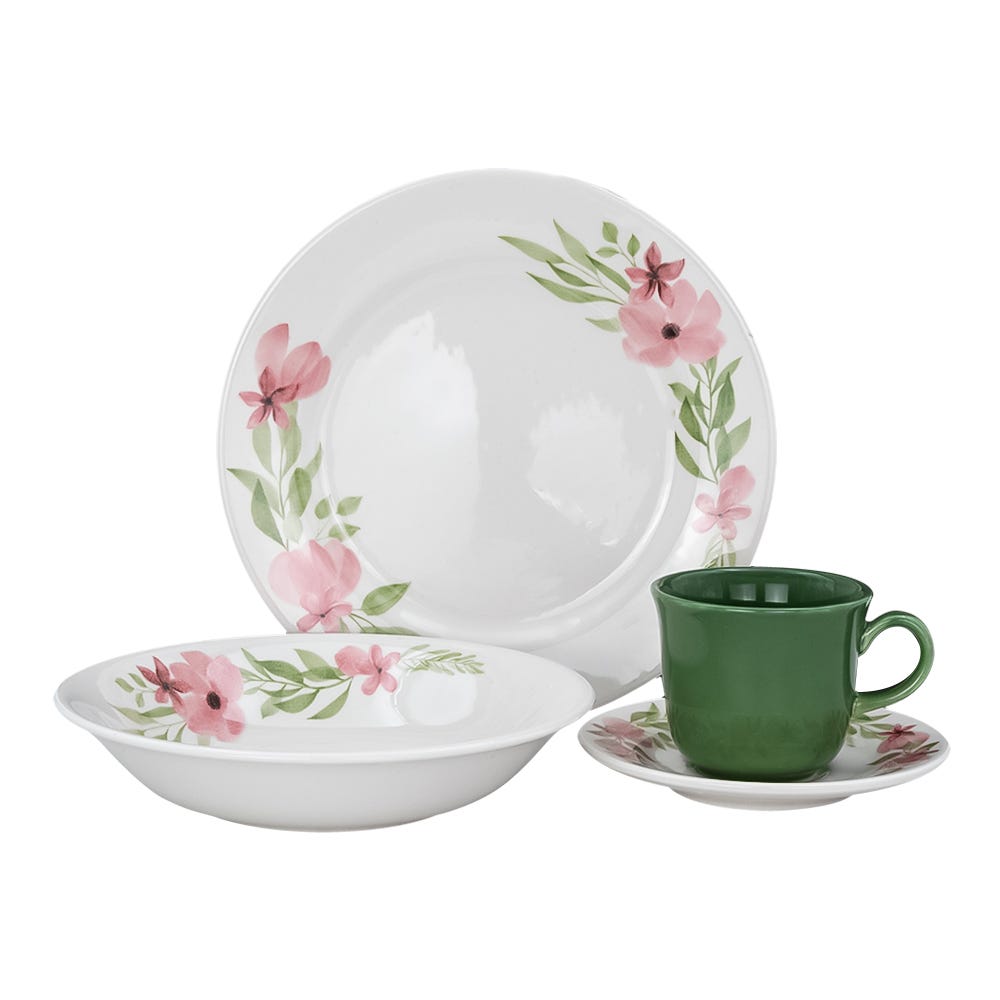 Vajilla de cerámica de 16 piezas Danna Corona