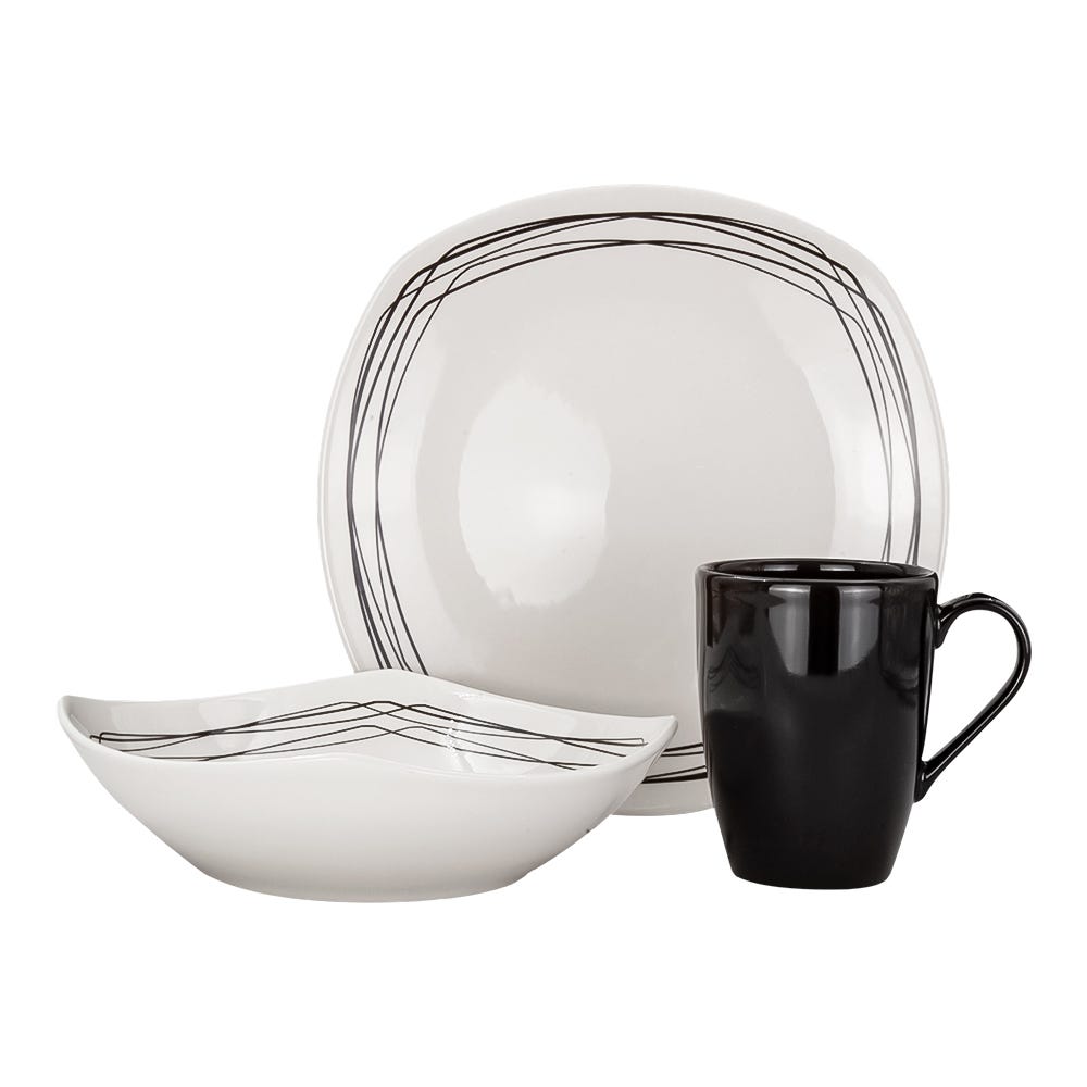 Vajilla de cerámica decorada 9 piezas DEKA VL133B03010 Corona