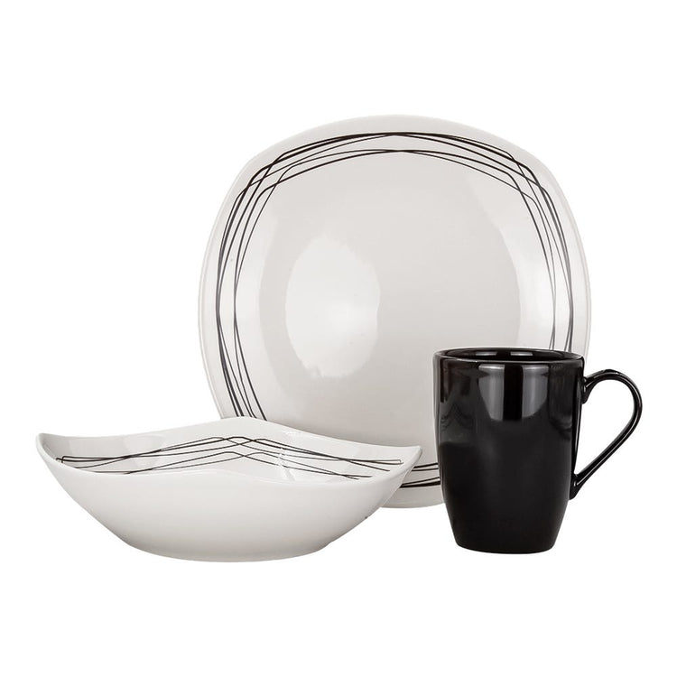 Vajilla de cerámica decorada 9 piezas DEKA VL133B03010 Corona