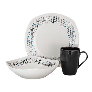 Vajilla de cerámica decorada 9 piezas ENKO VL180C03010 Corona