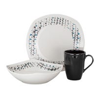 Vajilla de cerámica decorada 9 piezas ENKO VL180C03010 Corona