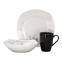 Vajilla de cerámica decorada 9 piezas BAMBU VL124A030109LC Corona