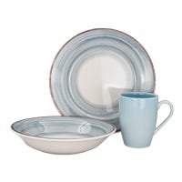 Vajilla de cerámica decorada 9 piezas XAVIERA VL138F030109LC Corona