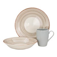 Vajilla de cerámica decorada 9 piezas CASILDA VL195E030109LC Corona