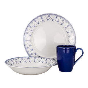 Vajilla de cerámica decorada 9 piezas ELISA VL1269030109LC Corona