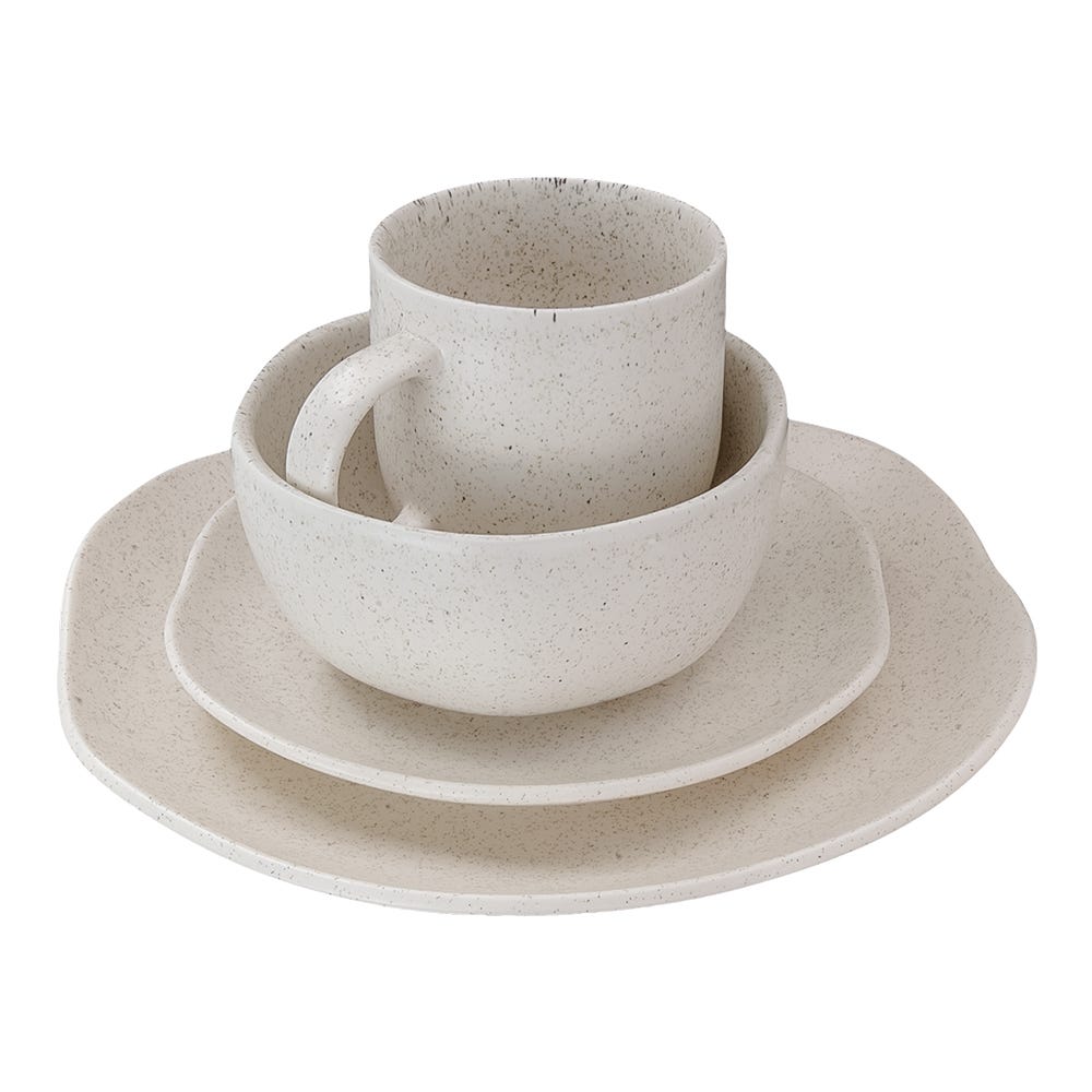 Vajilla de cerámica Orion 16 piezas VL1940040116 Corona