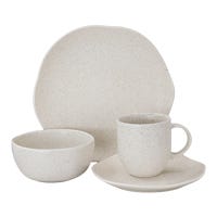 Vajilla de cerámica Orion 16 piezas VL1940040116 Corona