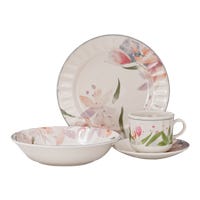 Vajilla de cerámica decorada Arles 16 piezas VL135H040116 Corona