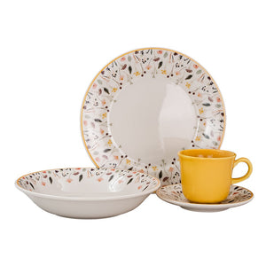 Vajilla de cerámica decorada Ashley 16 piezas VL134H040116 Corona