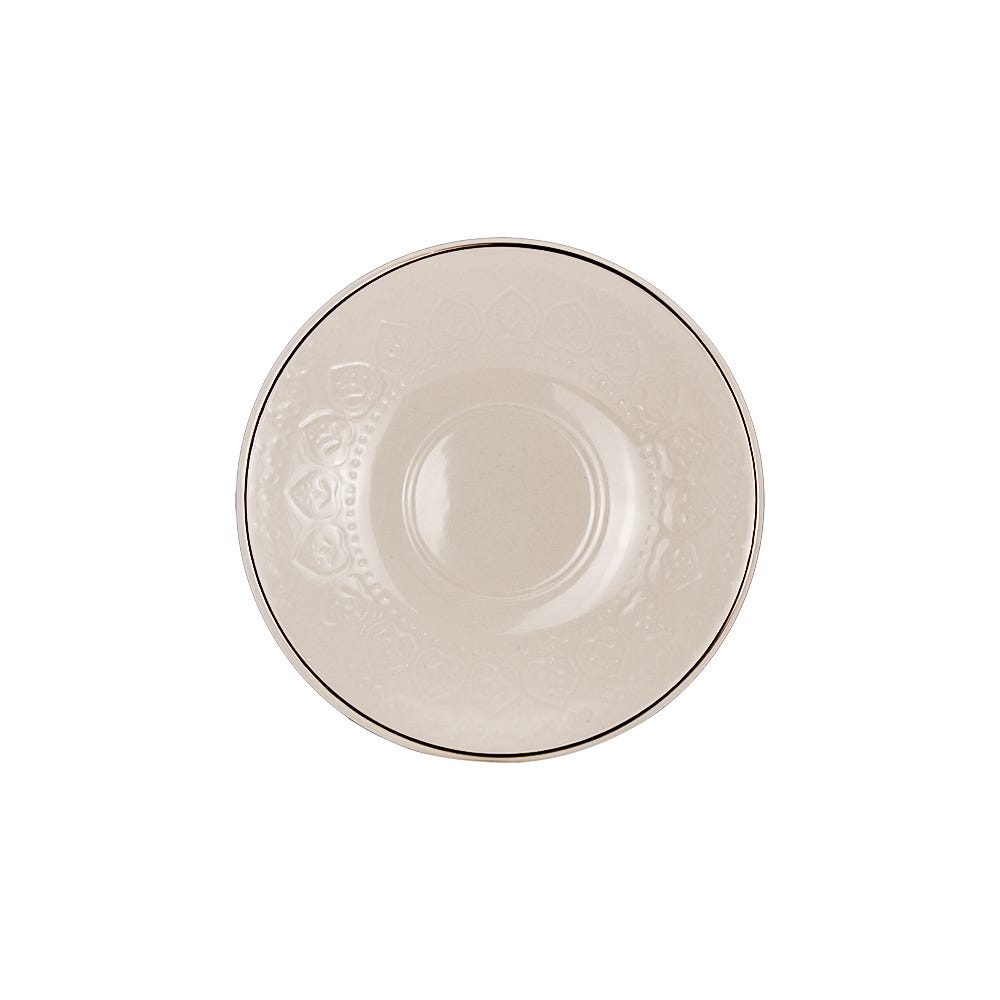 Vajilla de cerámica 4x 20 Harmony plateado VL161D040120 Corona