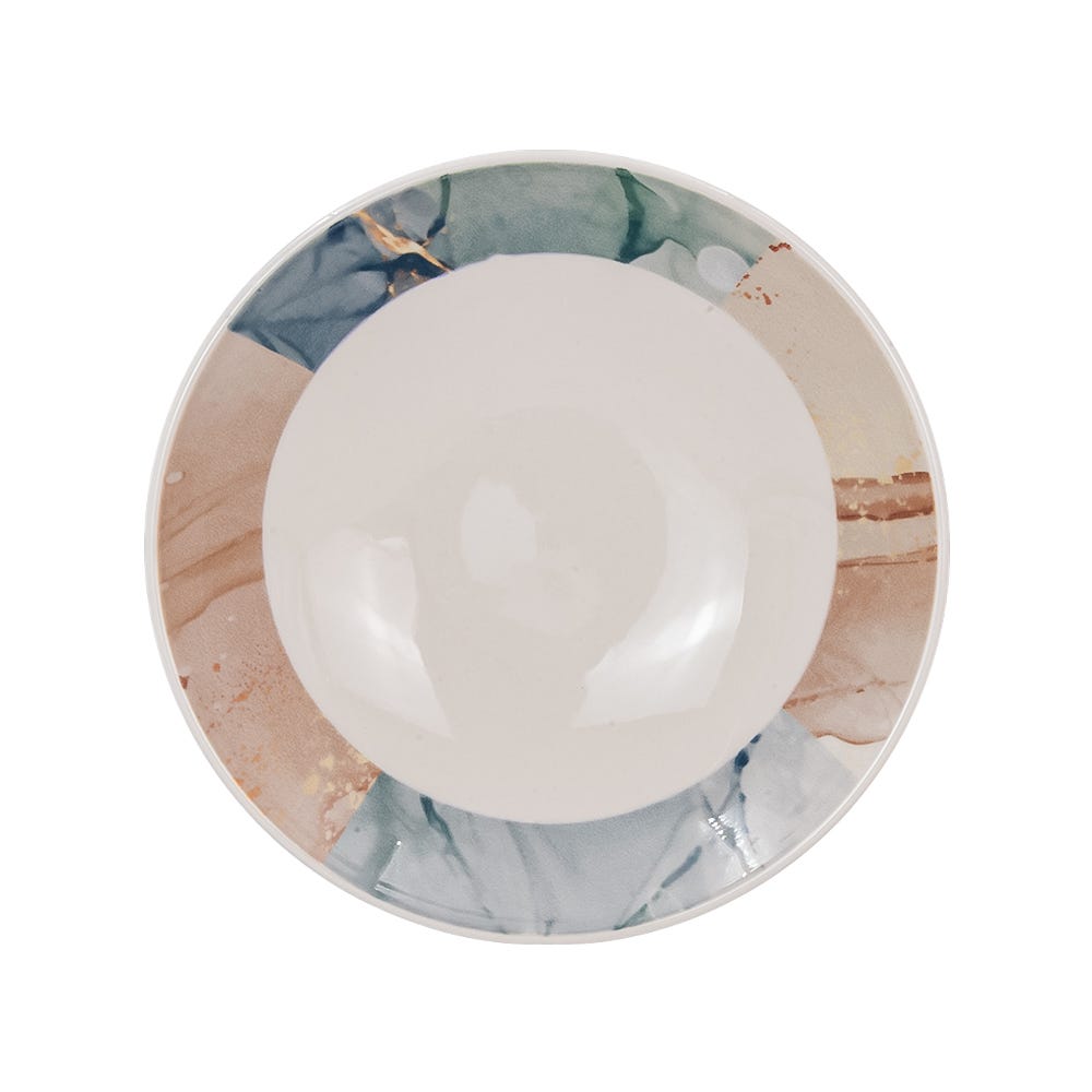 Vajilla de cerámica decorada Lois 16 piezas VL156H040116 Corona