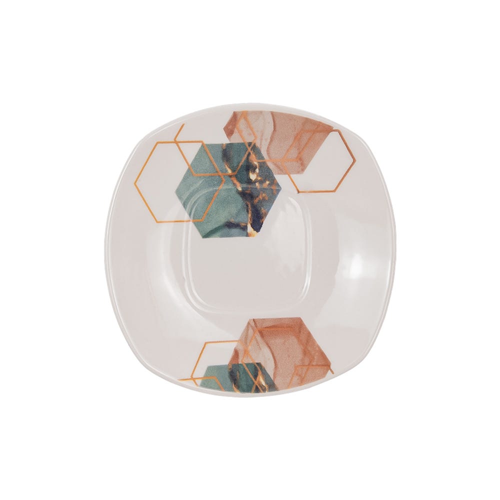 Vajilla de cerámica decorada Lois 16 piezas VL156H040116 Corona