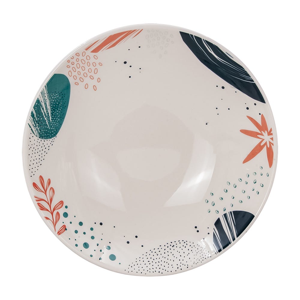 Vajilla de cerámica decorada Mystic 16 piezas VL123I040116 Corona