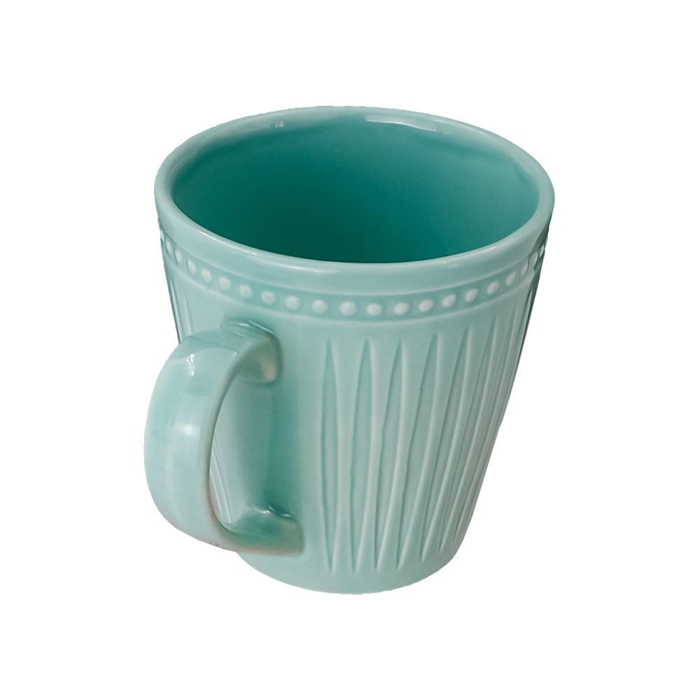 Taza mug de cerámica 270 ml con relieve PL1964556118A Corona