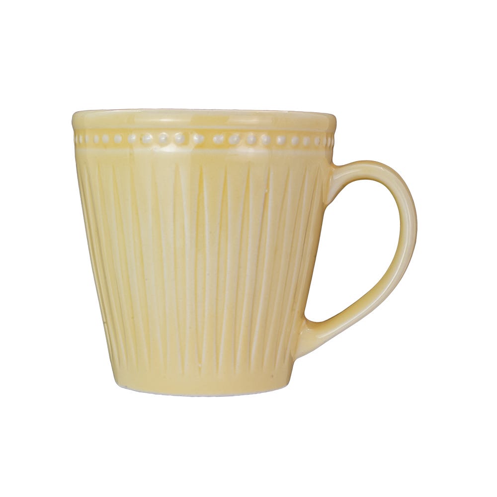 Taza mug de cerámica 270 ml con relieve PL1964556118A Corona