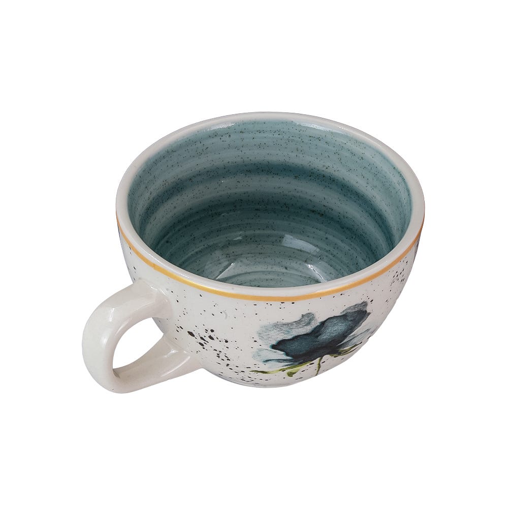 Set de té de cerámica decorada 4 x 8 Armonia SL190G030108 Corona