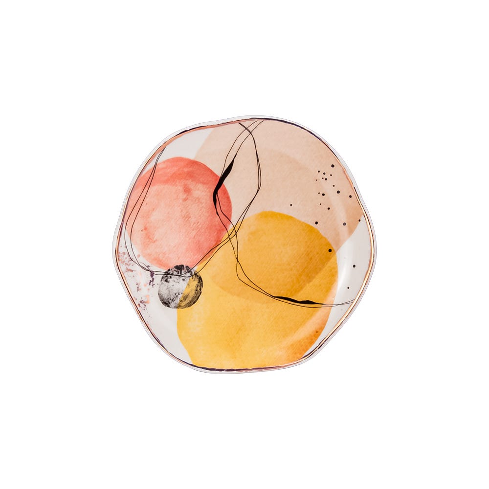 Vajilla de cerámica decorada 16 piezas Euritmia VL198G040116 Corona