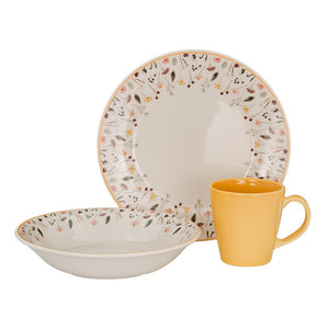 Vajilla de cerámica decorada 4 x 12 Ashley VL134H040 Corona