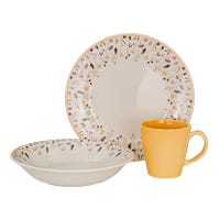 Vajilla de cerámica decorada 4 x 12 Ashley VL134H040 Corona