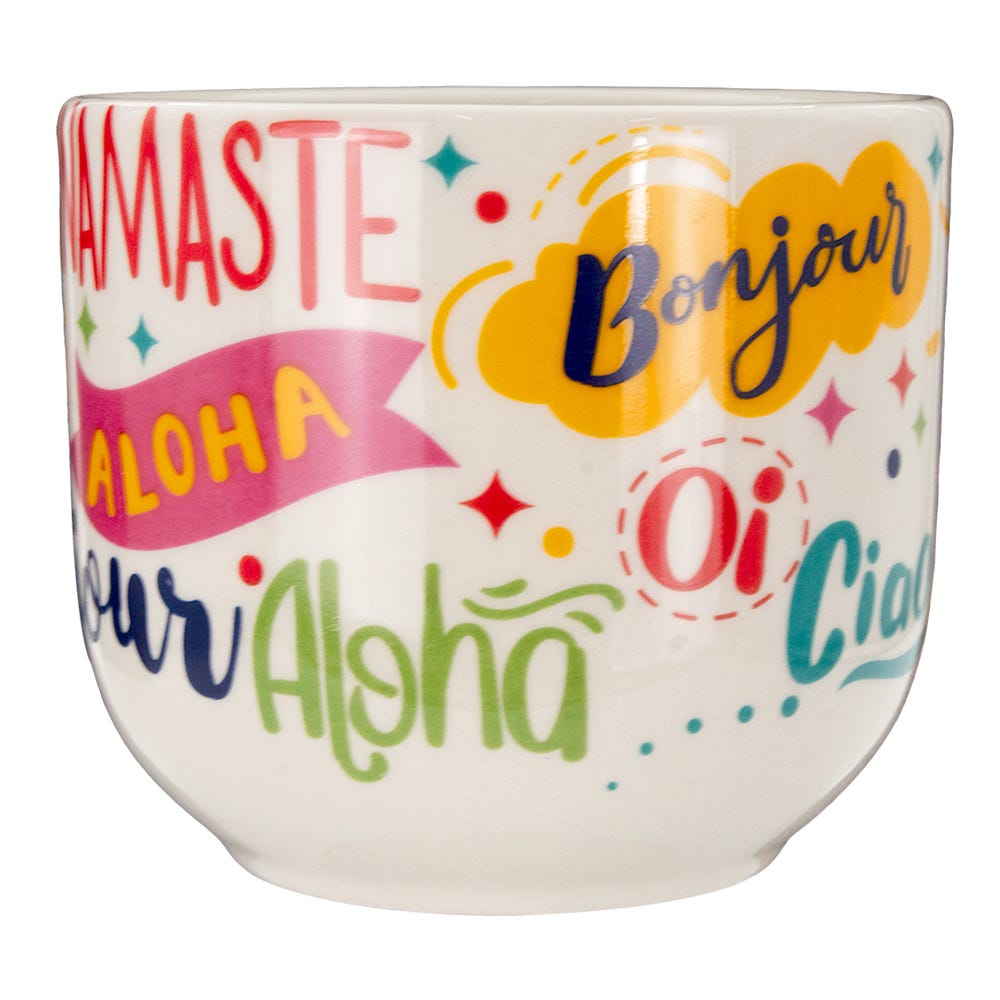 Taza jumbo de cerámica 470 ml Art varios decorados PL181G526212 Corona
