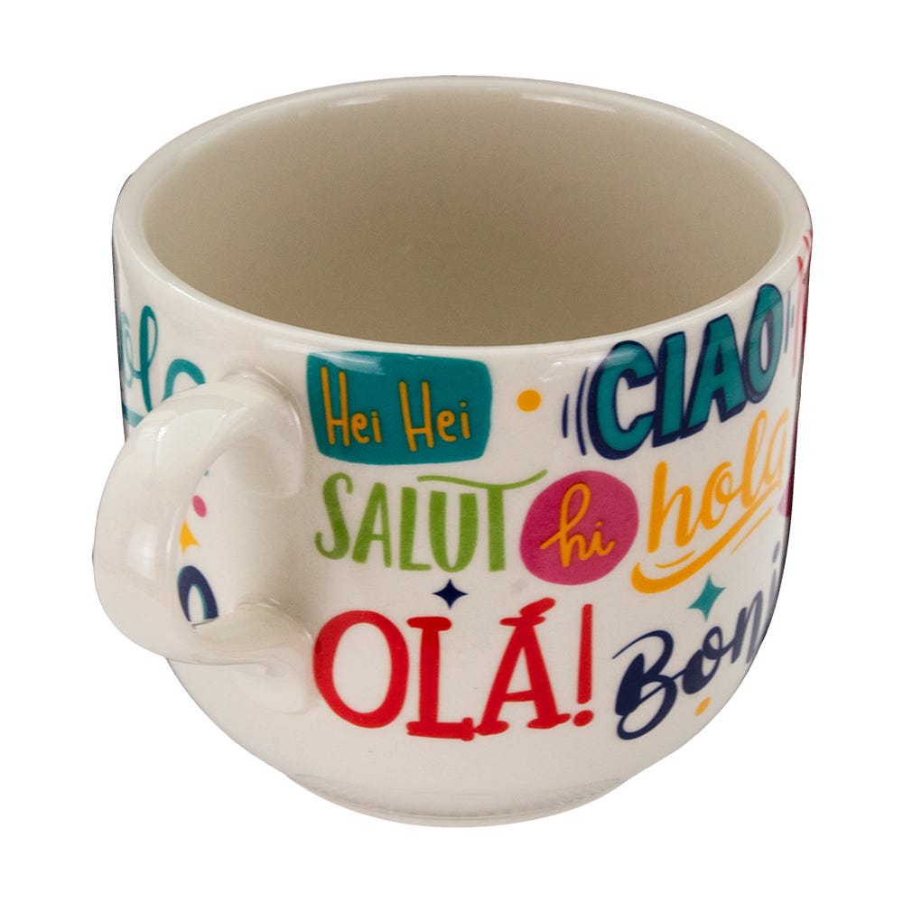Taza jumbo de cerámica 470 ml Art varios decorados PL181G526212 Corona