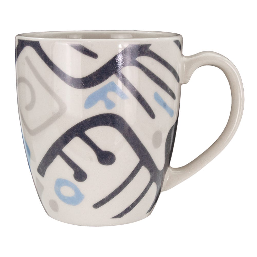 Taza mug de cerámica 260 ml Inca varios decorados PL186I516524 Corona