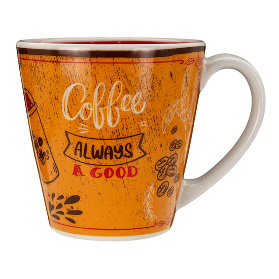 Taza mug de cerámica 350 ml Momentos de café varios decorados PL191G556012 Corona