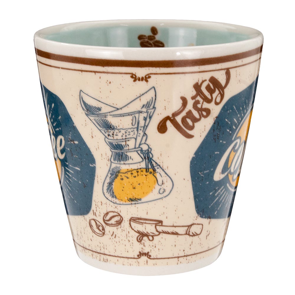 Taza mug de cerámica 350 ml Momentos de café varios decorados PL191G556012 Corona