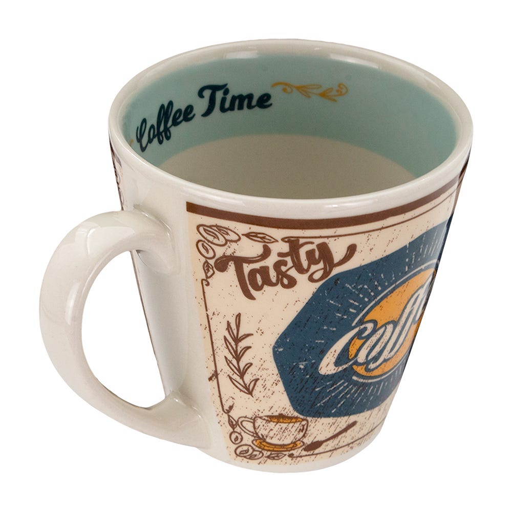 Taza mug de cerámica 350 ml Momentos de café varios decorados PL191G556012 Corona