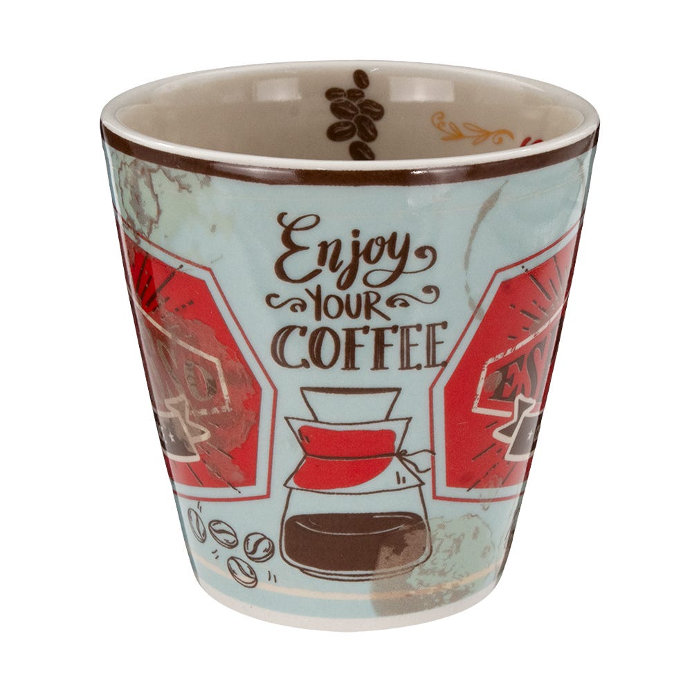 Taza mug de cerámica 350 ml Momentos de café varios decorados PL191G556012 Corona