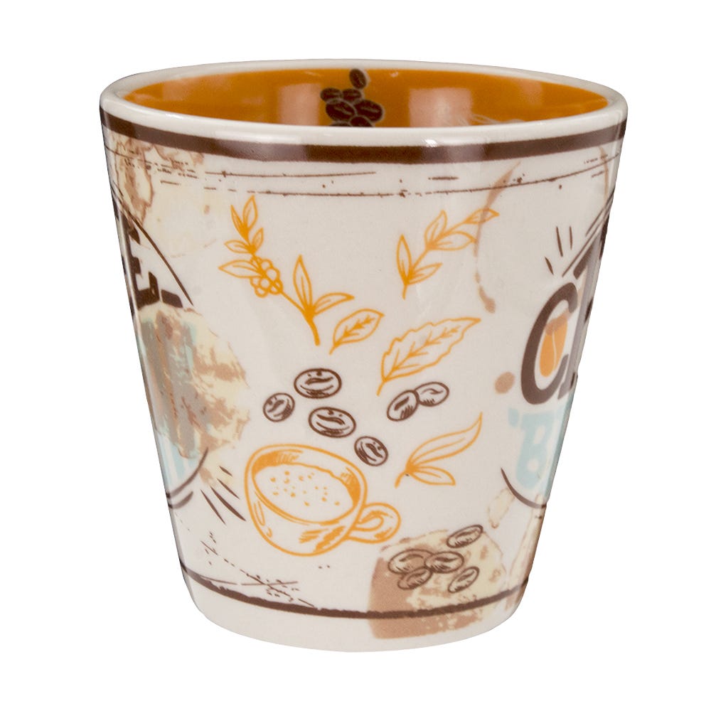 Taza mug de cerámica 350 ml Momentos de café varios decorados PL191G556012 Corona