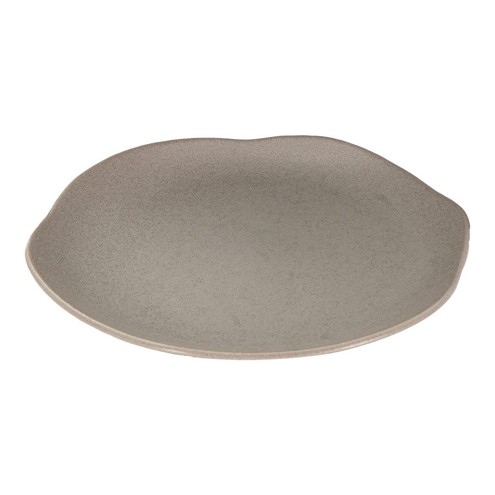 Plato pando de cerámica 26.2 cm concreto reactivo PL1810122612 Corona