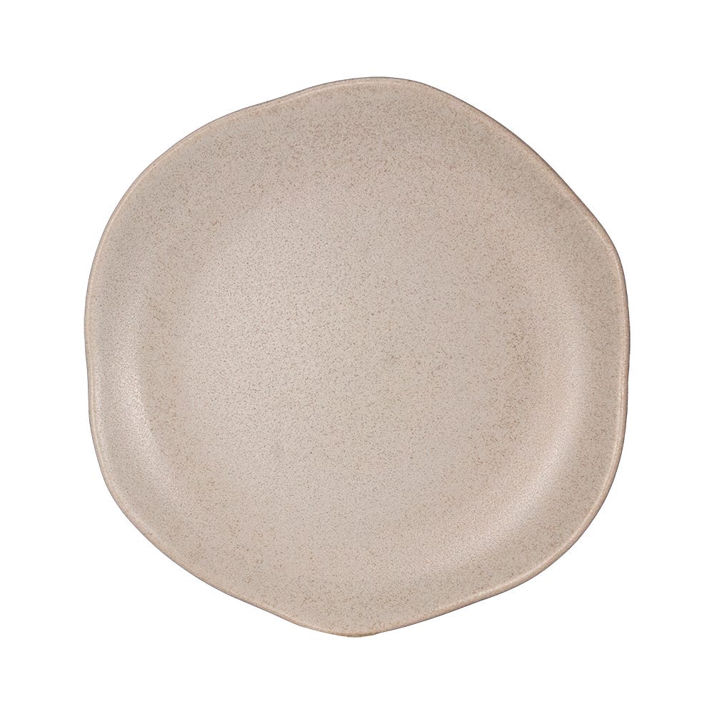 Plato postre cerámica 19 cm concreto reactivo PL1810121812 Corona