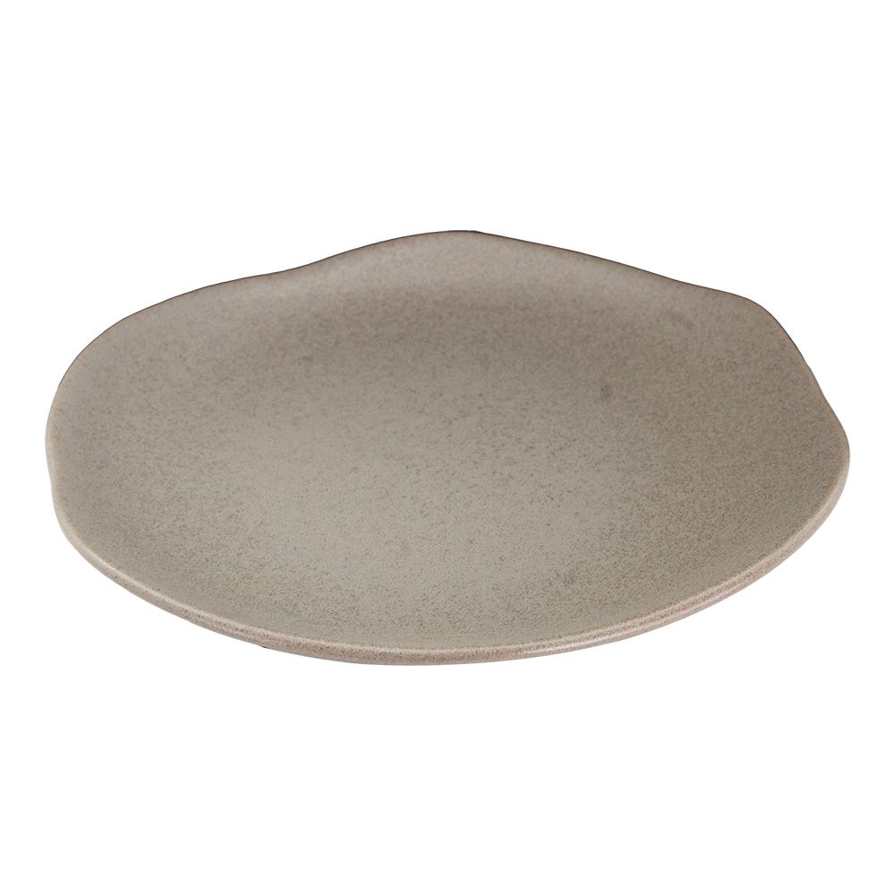 Plato postre cerámica 19 cm concreto reactivo PL1810121812 Corona
