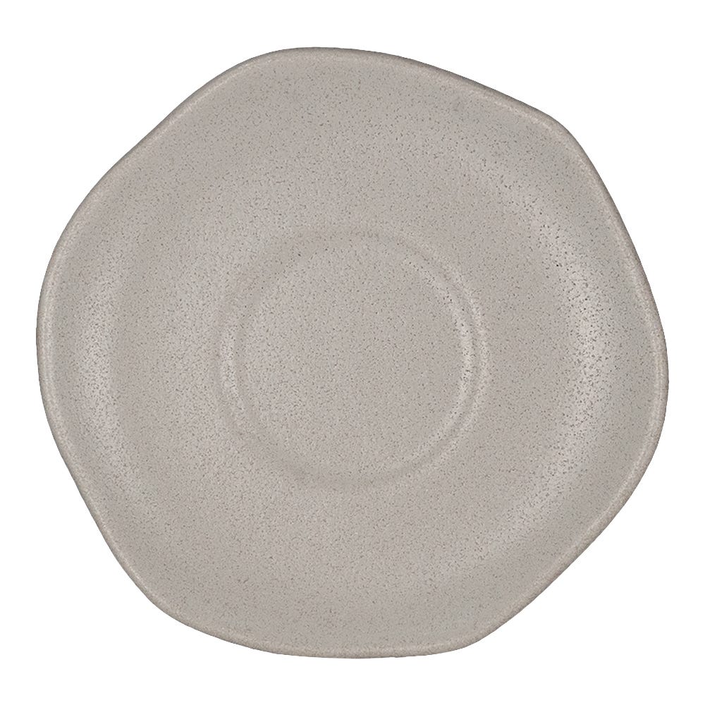 Plato de té de cerámica decorada 13 cm Meraki concreto reactivo PL1810120212 Corona