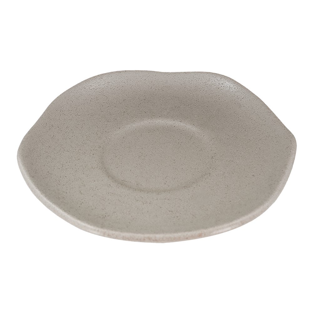 Plato de té de cerámica decorada 13 cm Meraki concreto reactivo PL1810120212 Corona