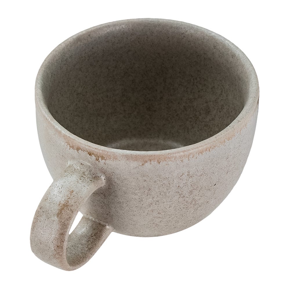 Pocillo de té de cerámica decorada 225 ml Meraki concreto reactivo PL1810124212 Corona