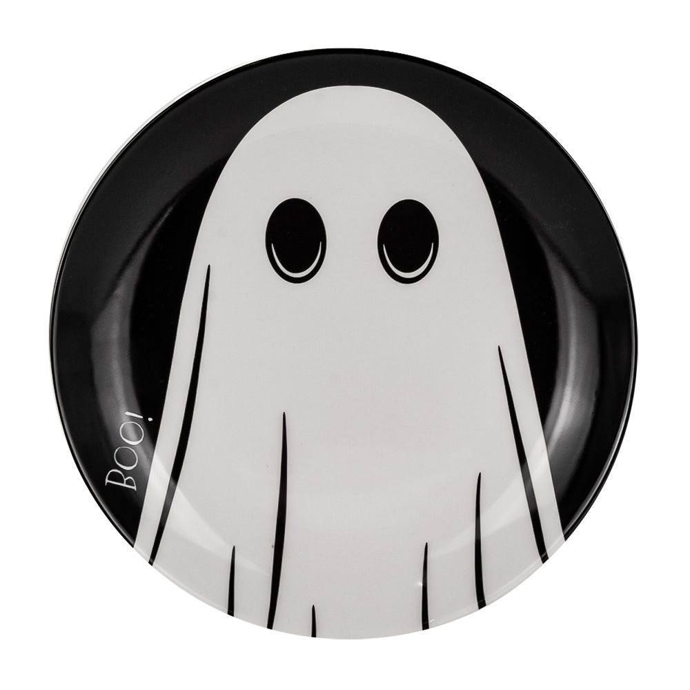 Plato postre de cerámica 20.1 cm Halloween Corona