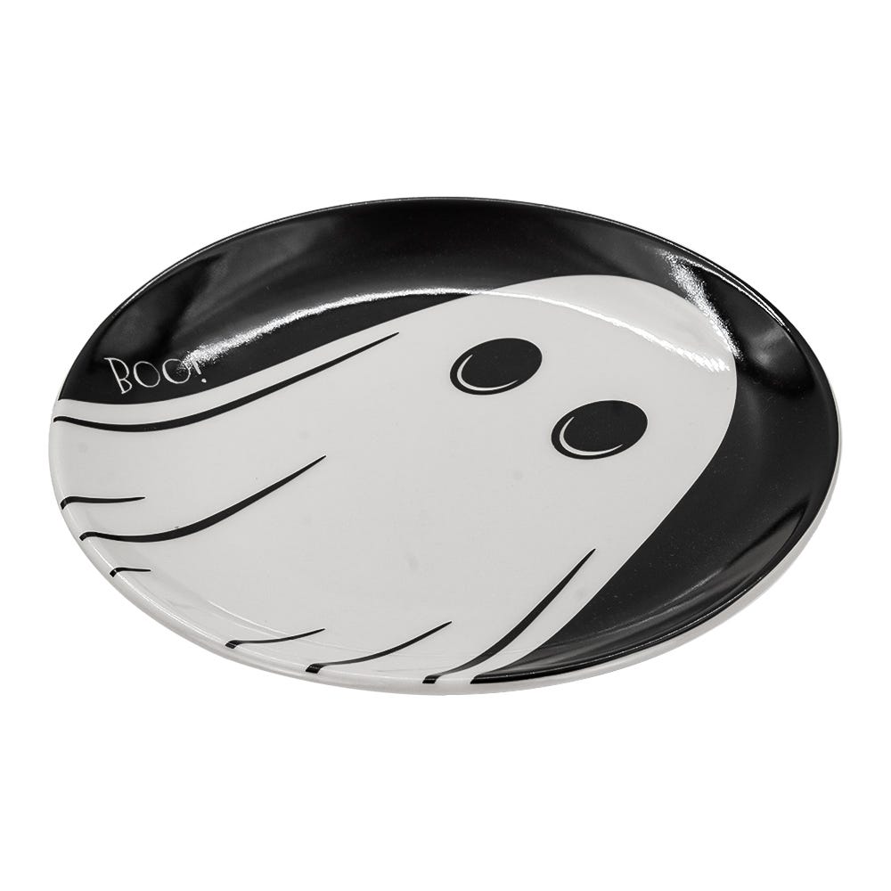 Plato postre de cerámica 20.1 cm Halloween Corona