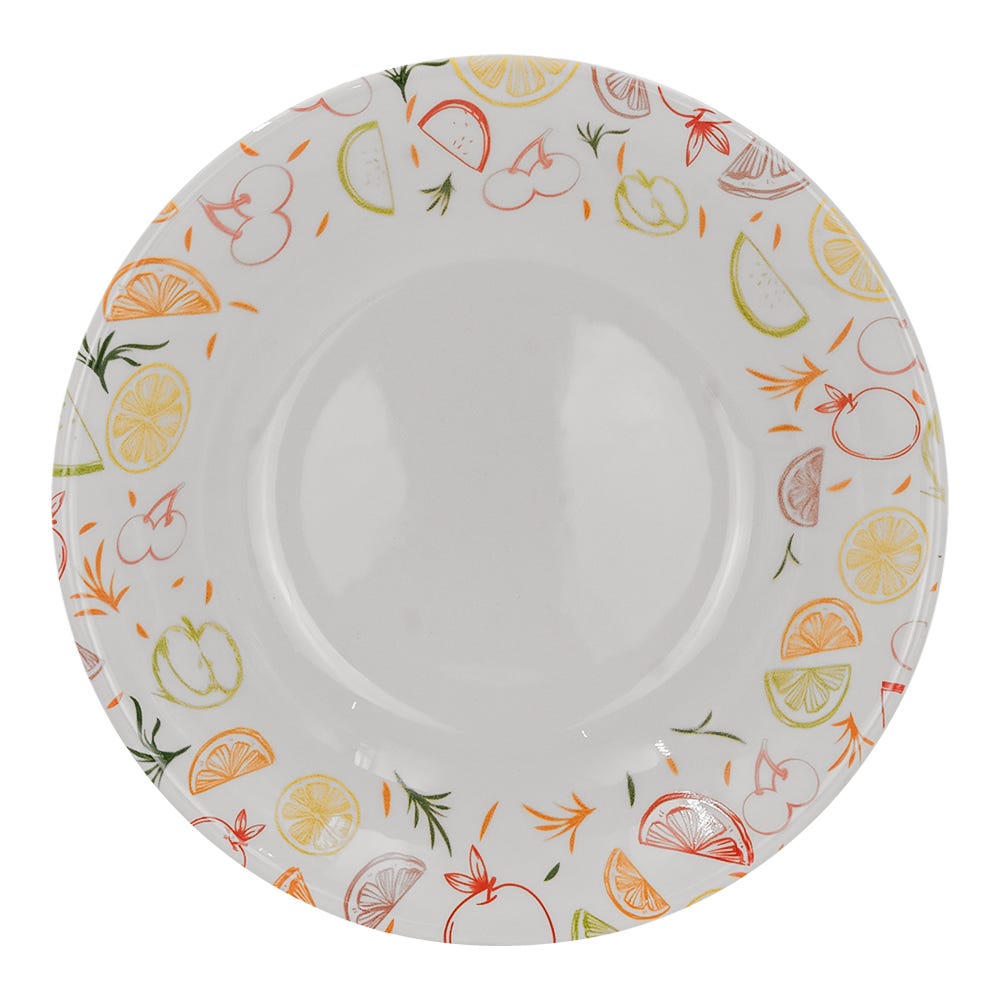 Vajilla de cerámica decorada Néctar 12 piezas VL169I040 Corona