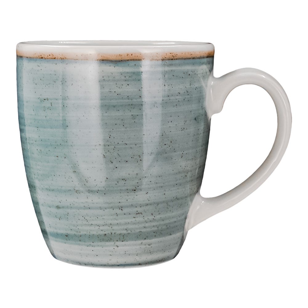 Vajilla de cerámica decorada 16 piezas Caoba azul VL1604040116 Corona